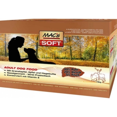 Obrázek pro SOFT MACs Dog KRUTA A ZVĚŘINA 15kg-3x5kg